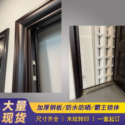 甲级入户门加厚10公分 工厂现货直发 钢质防盗门工程门 防晒防潮图3