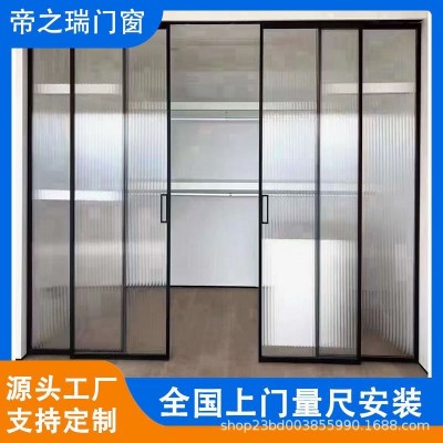 极简铝合金钢化玻璃门35系统40系统极简推拉门完美系统推拉门图1