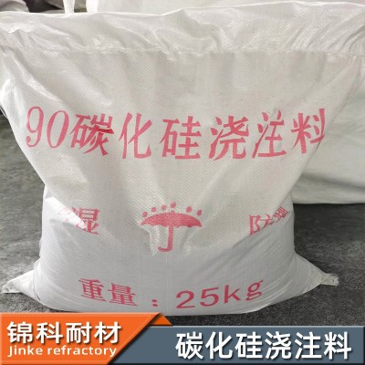 定制碳化硅浇注料高导热抗热振80/85/90高纯碳化硅浇注料源头厂家图3