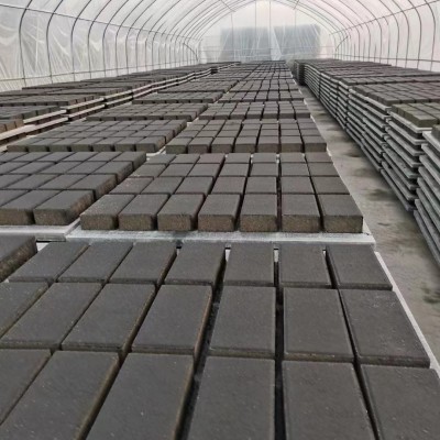 透水砖面包砖吸水砖 防滑耐磨黄色咖色市政道路人行道地面砖厂图4