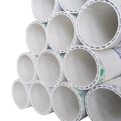 陆宇PVC-U排水管双壁中空螺旋消音管 pvc螺旋静音排水管塑料管图5