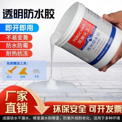 阳台 楼顶 卫生间防水涂料 透明防水胶 室内外防水涂料支持定制图1