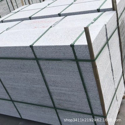 湖北厂家异型条白麻白路基石芝麻白地铺广场铺路火烧板地石材批发图1