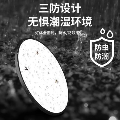 家用灯具楼梯灯过道客厅灯声光控雷达人体感应智能led三防吸顶灯图5