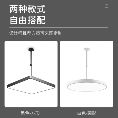 棋牌室麻将灯led超亮升降灯店铺商用理发客厅餐厅灯伸缩简约吊灯图5