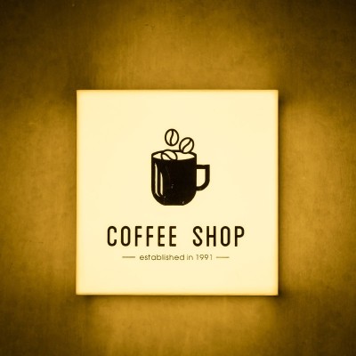 现代简约创意亚克力酒店火锅餐饮店咖啡厅包间过道门牌个性壁灯图2