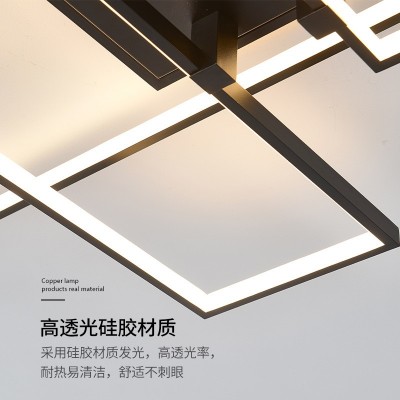 新款吸顶灯led长方形卧室客厅灯现代简约书房餐厅创意灯具图4