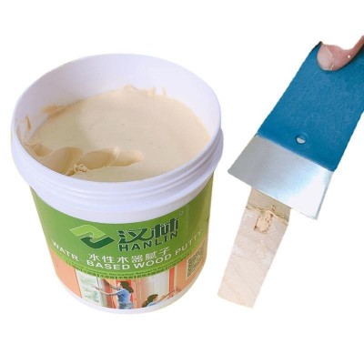 汉林水性木材修补腻子，木器填缝补裂腻子，家具木板钉眼补洞腻子图5