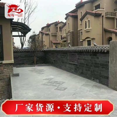 供应仿古面砖 古建外墙面砖 中式青砖贴片 室外四合院黏土青面砖图3