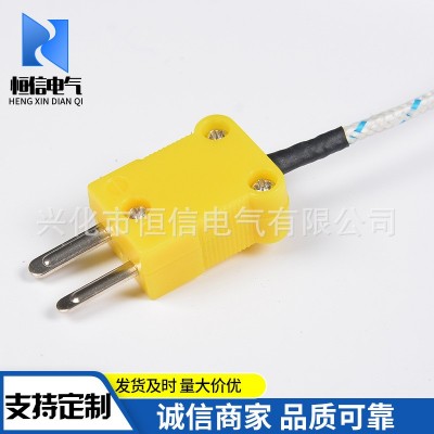小黄插测温线 K型表面热电偶温度探头感温线仪表测温线TP-01图3