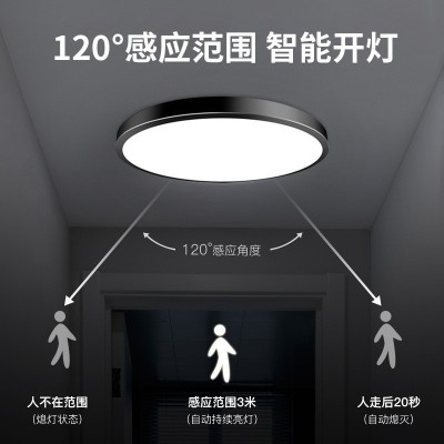 led吸顶灯感应声控楼道楼梯过道阳台家用走廊自动雷达人体感应灯图3