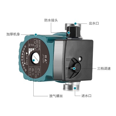 锦威铸铁泵头热水屏蔽式循环增压泵家用低音地暖循环锅炉 暖气管道图3