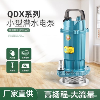 QDX家用潜水泵220V小型高扬程清水泵农用井水灌溉大流 量抽水泵图1