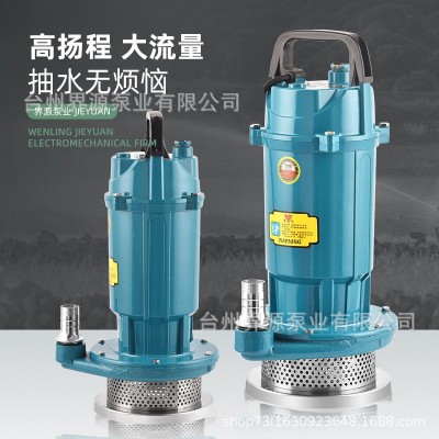 QDX家用潜水泵220V小型高扬程清水泵农用井水灌溉大流 量抽水泵图2