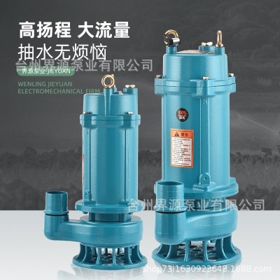 WQD家用污水泵废水污水无堵塞排污泵小型农用大流量化粪 池抽水泵图2