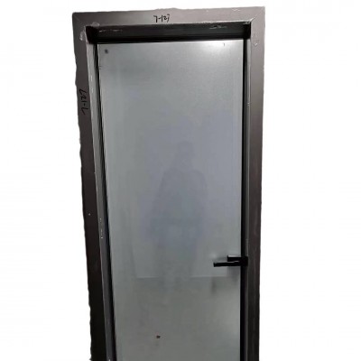 洗手间厕所平开门隔断铝合金玻璃门新中式室内平开门工程铝合金门图5