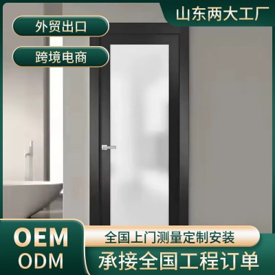 时尚现代简约隔断屏风家用卫浴厨房玻璃隔断隔音室内推拉隔断门图1