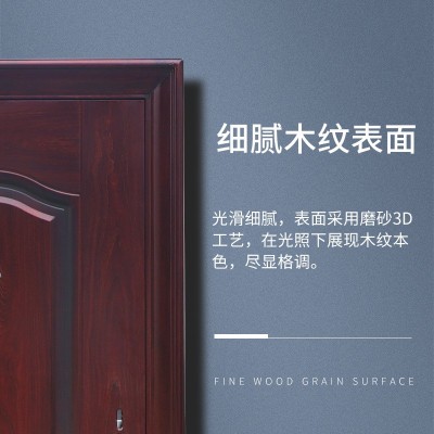 厂家直供工程进户门家用标准防盗门 仿实木防盗出租门安全门定 制图2