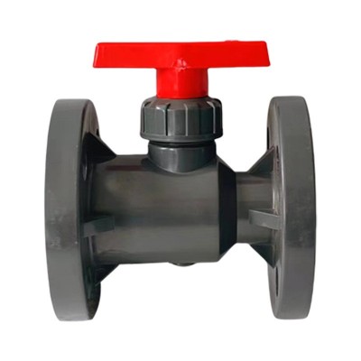 UPVC法兰球阀 DN15-DN100 PVC-U一体法兰球阀 工业阀门法 兰球阀图5