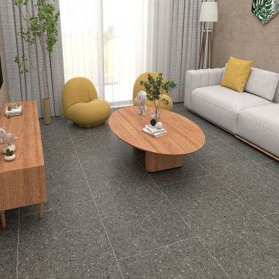 水磨石瓷砖600x1200奶茶服装连锁店哑光地砖卫生间柔光精雕釉墙砖图3