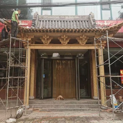 巧艺阁防腐木古建门头 牌坊 防腐防霉 牢固耐用图3