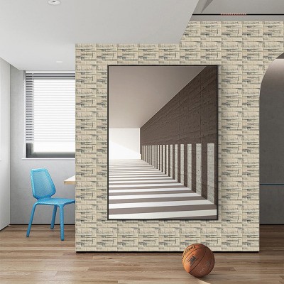 35*38.5cm跨境小尺寸泡沫3d立体砖纹墙贴自粘墙纸防水墙壁贴纸壁图2