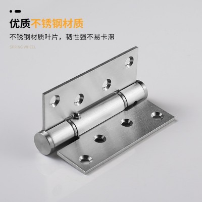 隐形门自闭合页带闭门器自动关门自回弹弹簧定位闭合木门暗门铰链图4