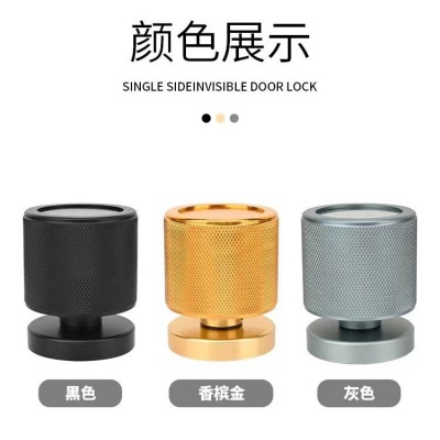 隐形门锁新款滚花工艺带锁体礼盒包装金属图3