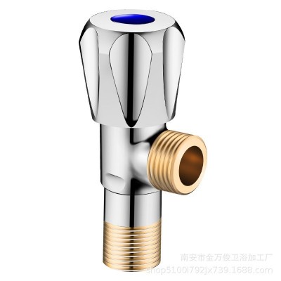 金万俊三角阀全铜冷热水4分阀门开关家用角阀热水器三通马桶水阀图5