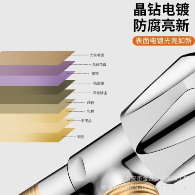 金万俊三角阀全铜冷热水4分阀门开关家用角阀热水器三通马桶水阀图4
