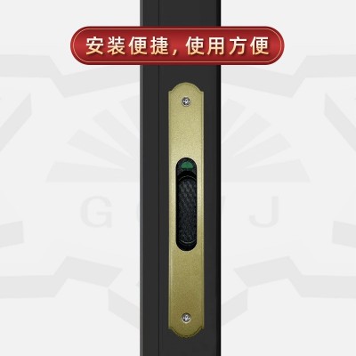 断桥铝90门窗勾锁铝合金推拉门窗钩锁条锁推拉移动门锁单双面锁扣图2