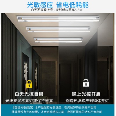 雷达感应灯管1米2超亮地下室车库应急灯管一体化t8人体感应日光灯图3