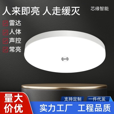 红外人体感应吸顶灯楼道走廊过道感应灯智能声光控雷达感应 三防灯图2