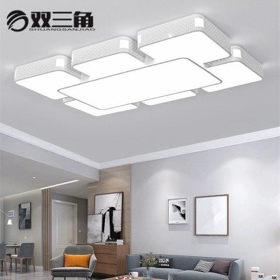LED吸顶灯批发现代简约遥控大客厅灯卧室长方形餐厅天空之城工厂图3