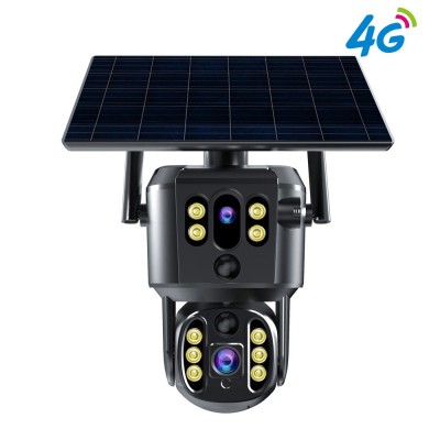 美版太阳能摄像头低功耗监控器双镜头监控器欧版4G户外 监控设备图4