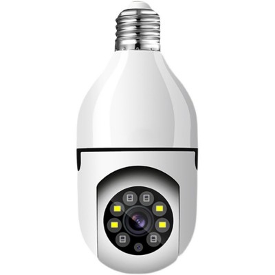 灯泡无线摄像头360度全景高清夜视手机远程wifi家用室内外监控器图1