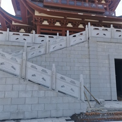 石雕栏杆厂家大理石石栏杆河道广场公园别墅寺庙花岗岩汉白玉围栏图3