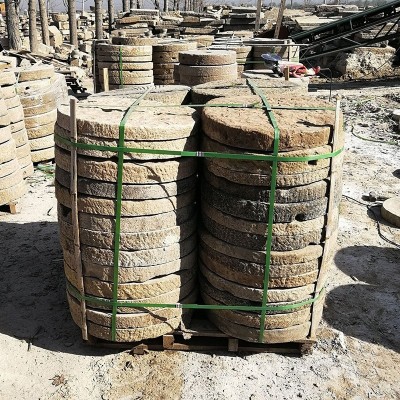 现货出售老旧磨盘农村回收旧石磨批发老物件铺地石磨盘踏步石图4