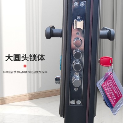 厂家防盗门轻奢入户门简约进户门子母门进户门钢质门工程门批发图3