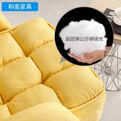 懒人沙发椅折叠午休创意脚踏休闲单人小沙发布艺宿舍阳台卧室躺椅图3