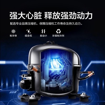 万利达一级耗能霜低噪变频节能冰箱抗菌净味多层过滤十字门图4