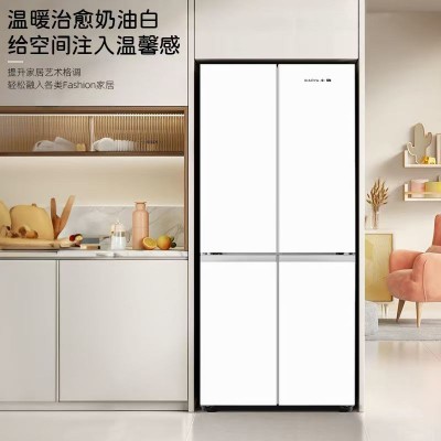 小鸭牌家用双开四开十字开门法式多门超薄大容量大冰箱风冷无霜图3