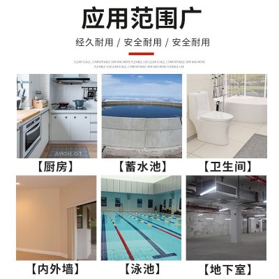 js防水涂料房屋顶外墙防漏胶室内厨房卫生间补漏材料鱼池水池堵漏图2