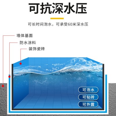 js防水涂料房屋顶外墙防漏胶室内厨房卫生间补漏材料鱼池水池堵漏图4