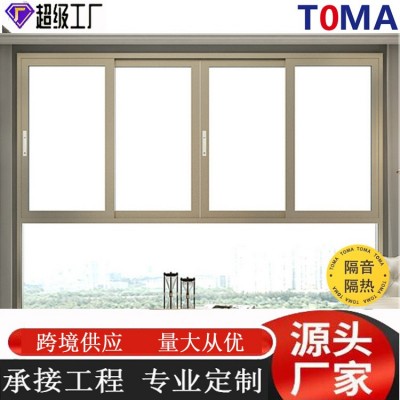 铝合金跨境断桥推拉窗平开窗 非断桥50 55 65 70 82 77 110系列窗图4