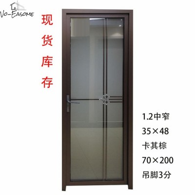 工厂直供现货铝合金玻璃门厕所门卫浴门洗手间门简约学校宿舍工程图5