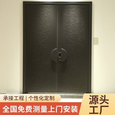 防盗门入户门别墅大门农村自建房大门精雕铸铝门加厚甲级防盗门图4