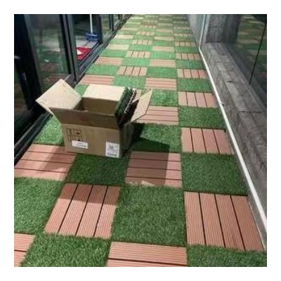 阳台木地板户外室外塑木拼接露台庭院实木地板花园防腐木自铺改造图4