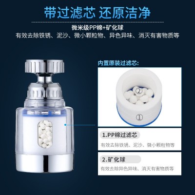 水龙头延伸器防溅头厨房节水器万向旋转起泡器过滤嘴省水增压喷头图4