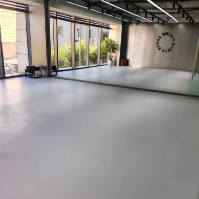 pvc塑胶地板贴舞蹈地胶垫瑜伽健身房地板革纯色灰色3.5mm 4mm 5mm图2